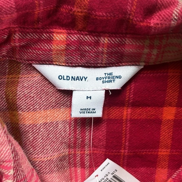 OLD NAVY Oversized Plaid Flannel ShIrt Size Medium NWT - Picture 6 of 14